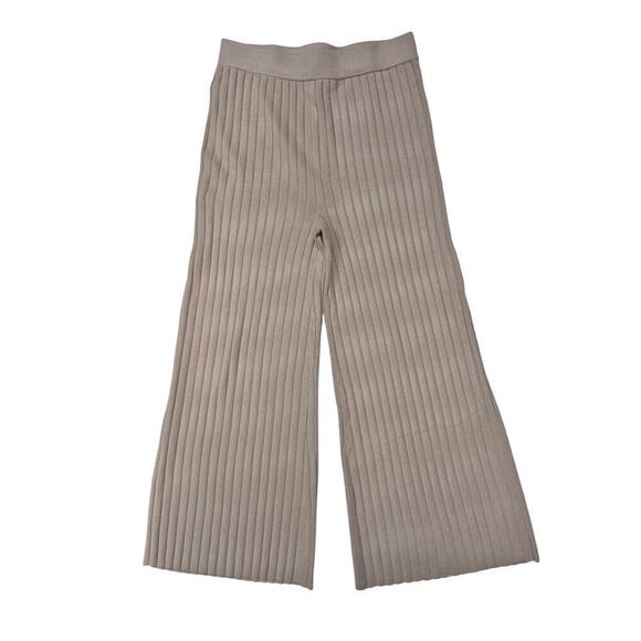 Sincerely Jules Rayon Blend Wide Legged Ribbed Sweater Pants Camel color Sz XL - Picture 2 of 5